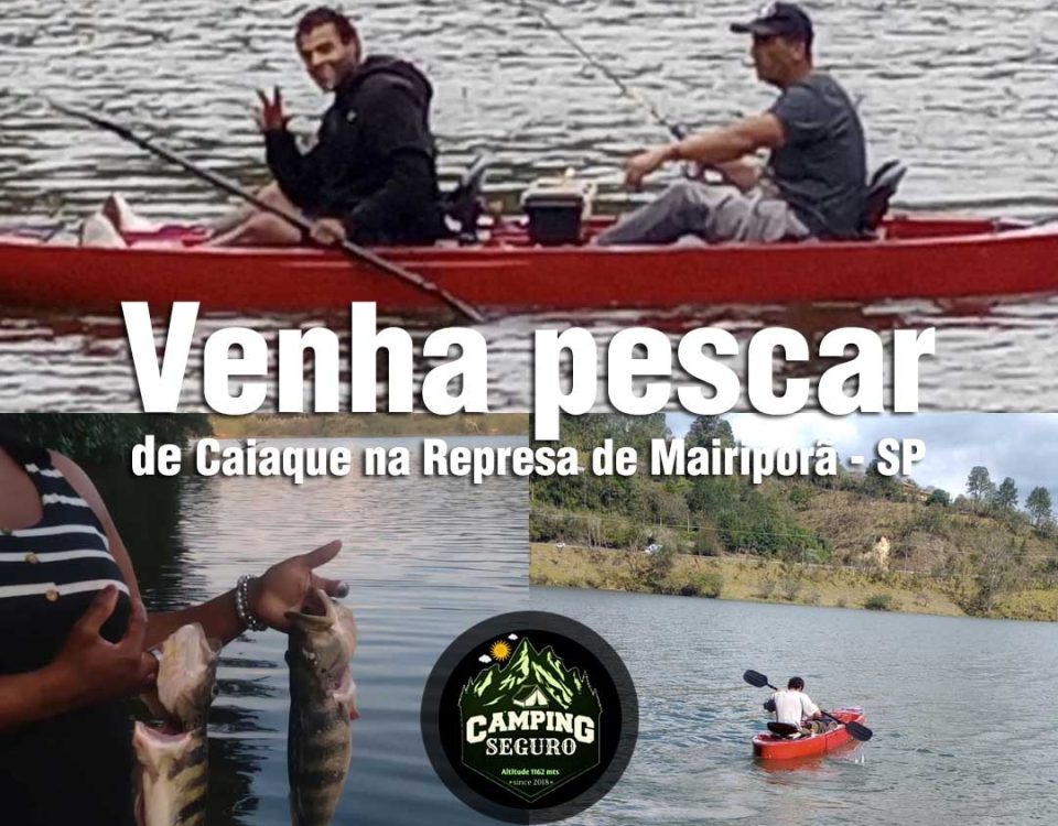 Venha pescar de caiaque na represa de Mairiporã - SP
